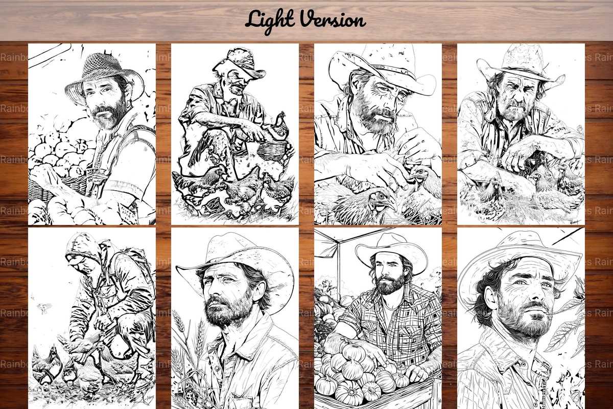 Farmer Coloring Books - CraftNest - Digital Crafting and Art