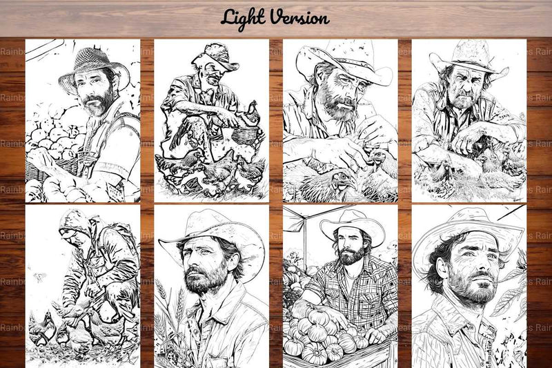 Farmer Coloring Books - CraftNest - Digital Crafting and Art