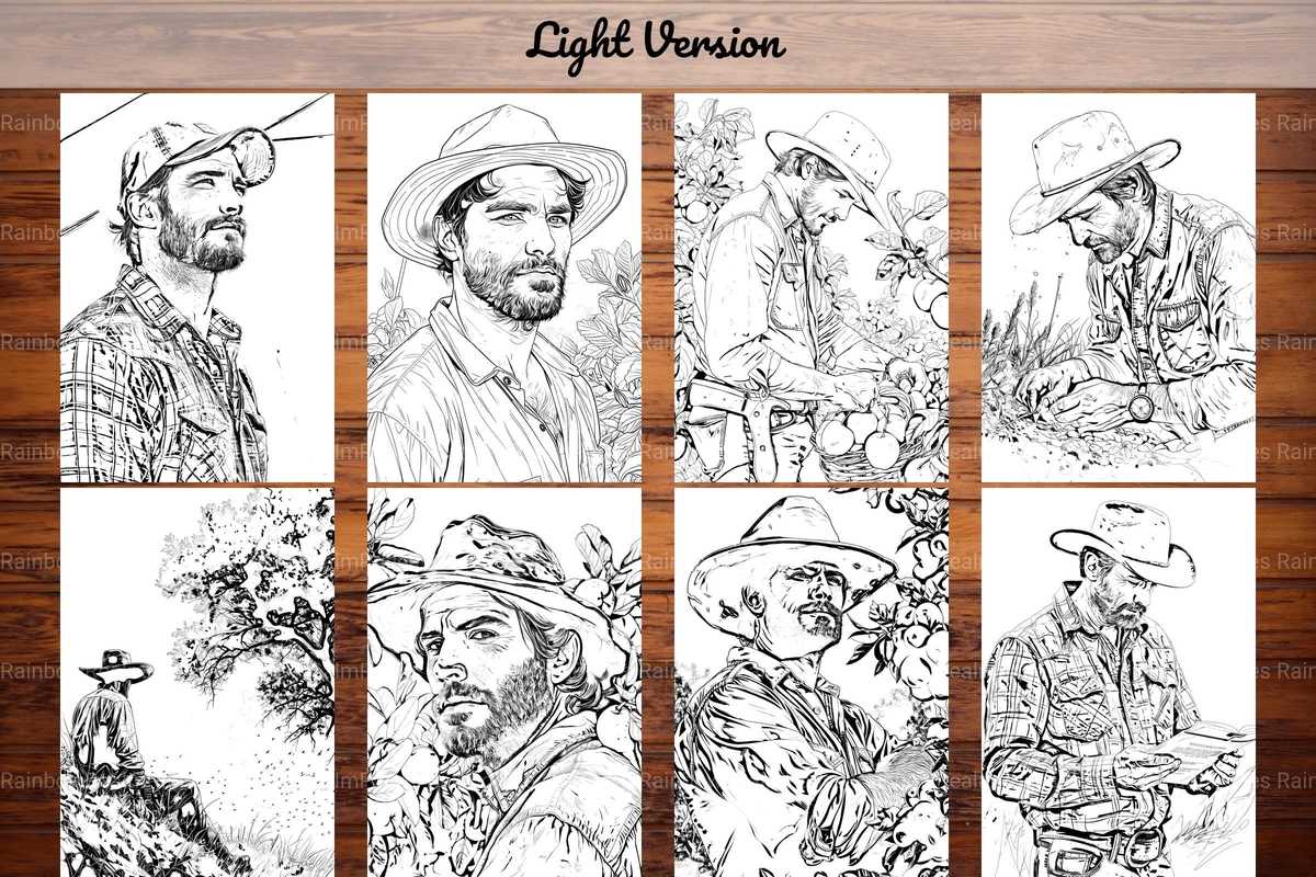Farmer Coloring Books - CraftNest - Digital Crafting and Art