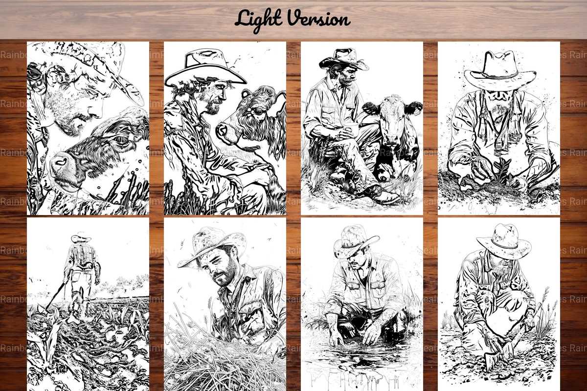 Farmer Coloring Books - CraftNest - Digital Crafting and Art