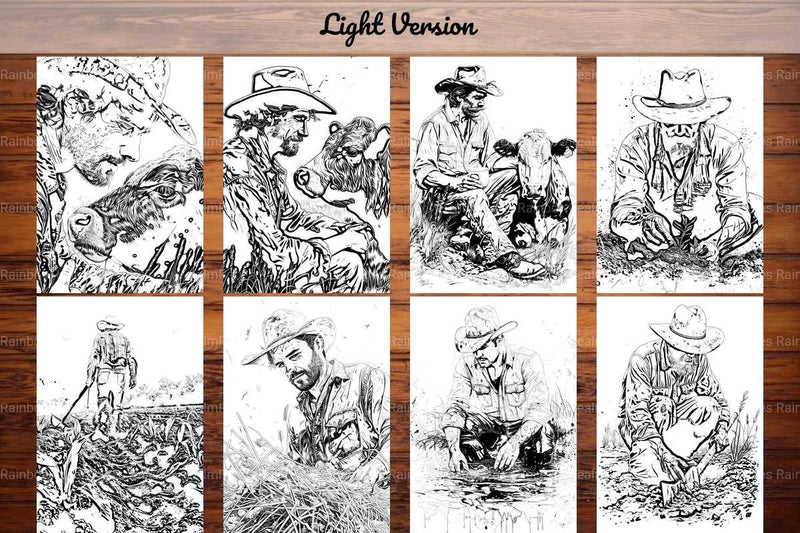Farmer Coloring Books - CraftNest - Digital Crafting and Art