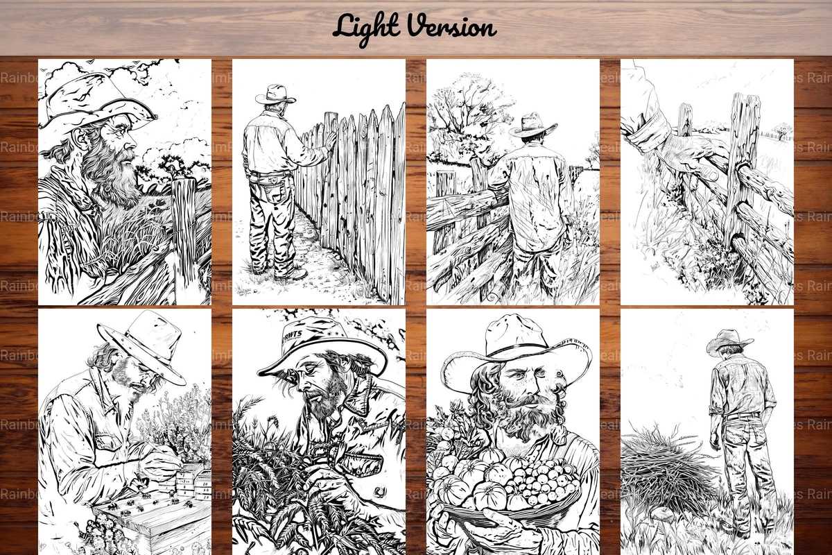 Farmer Coloring Books - CraftNest - Digital Crafting and Art