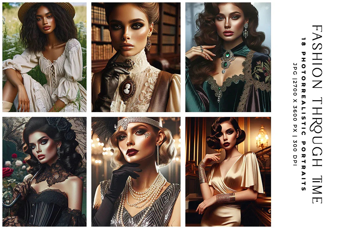 Fashion Through Time - Women - CraftNest - Digital Crafting and Art