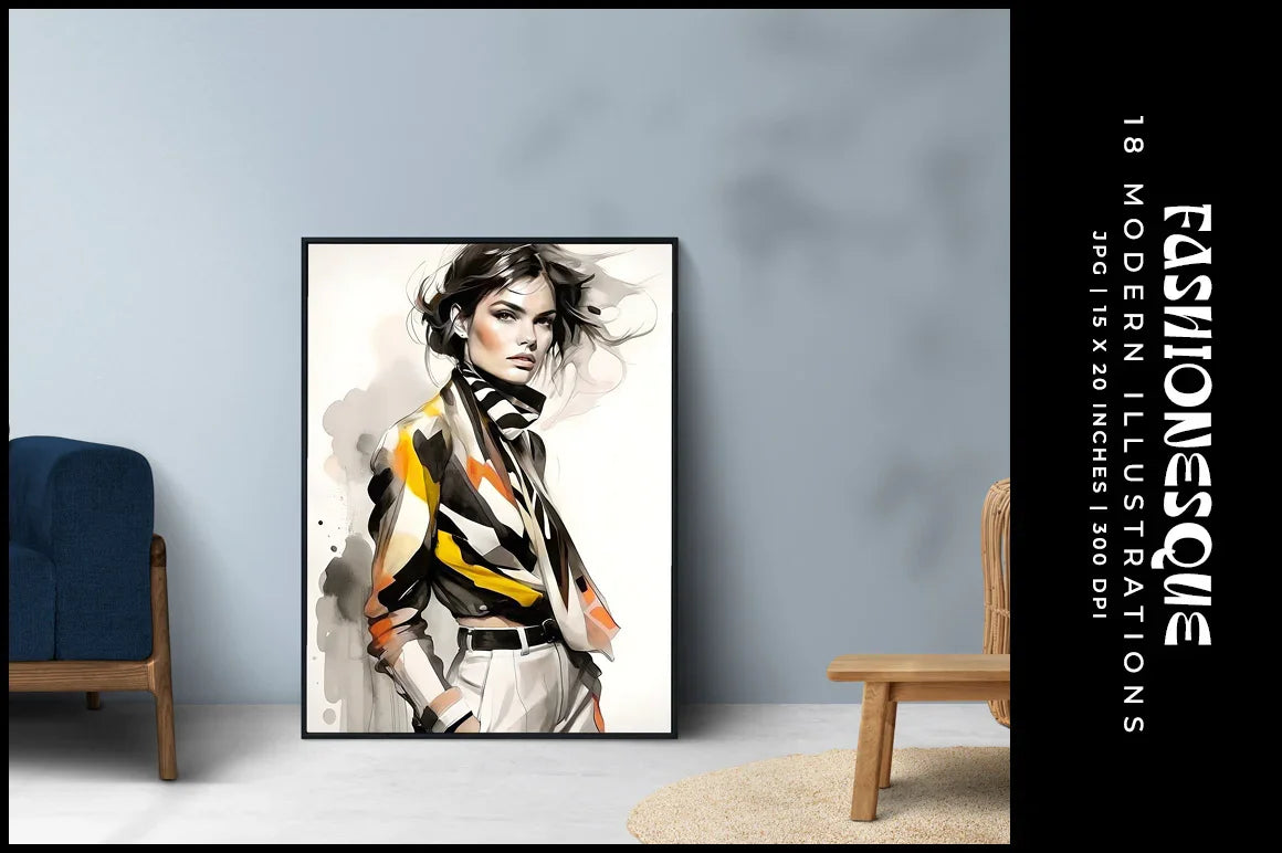 Fashionesque - Wall Art - CraftNest - Digital Crafting and Art