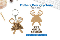 Father's Day Keychain Laser Cut SVG Bundle - CraftNest - Digital Crafting and Art