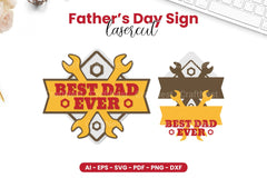 Father's Day Sign Laser Cut SVG Bundle - CraftNest - Digital Crafting and Art