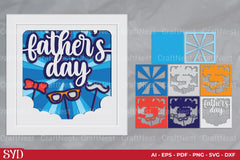 Father's Day 3D Shadow Box SVG Bundle - CraftNest - Digital Crafting and Art
