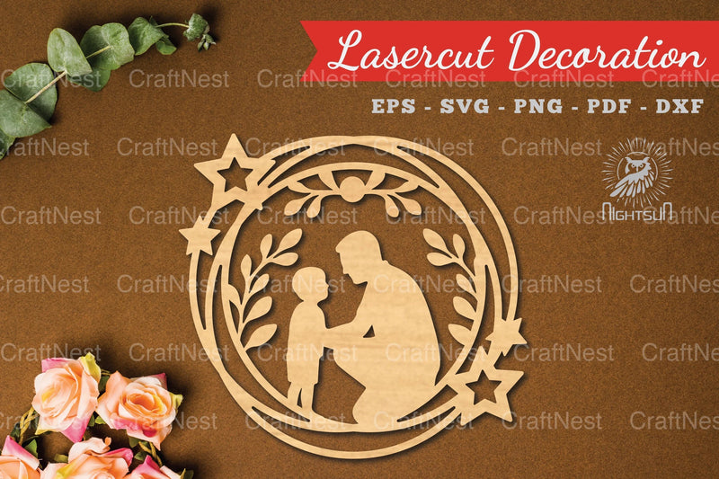 Father's Day Laser Cut Decoration SVG Bundle - CraftNest - Digital Crafting and Art