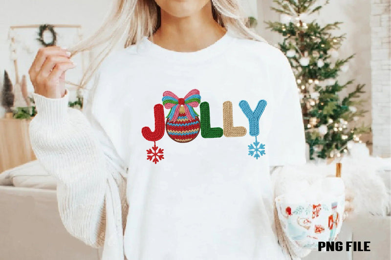 Faux Yarn Christmas Holly Jolly Clipart Bundle - CraftNest - Digital Crafting and Art