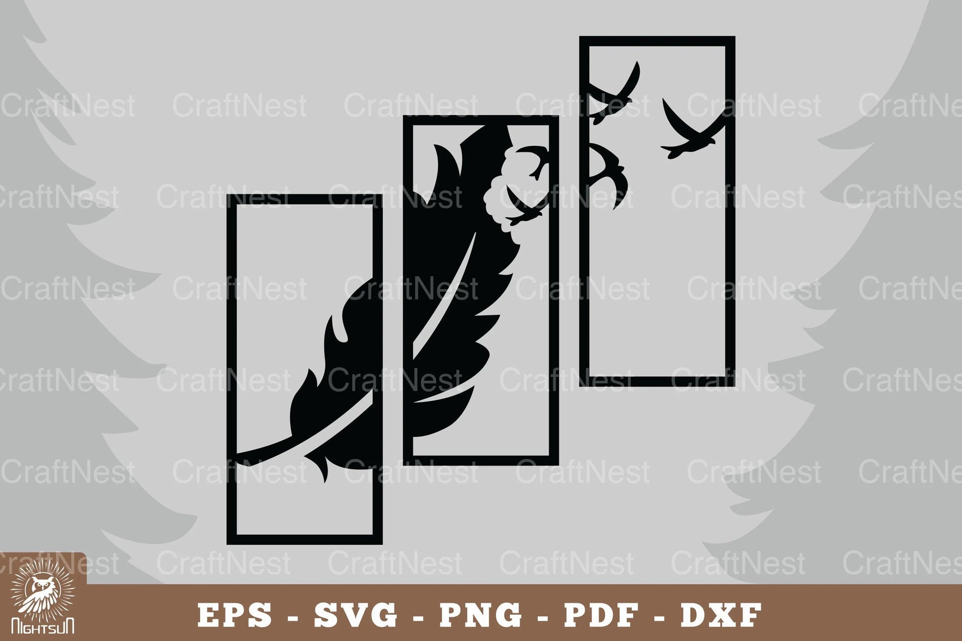Feather Home Decor SVG Bundle - CraftNest - Digital Crafting and Art