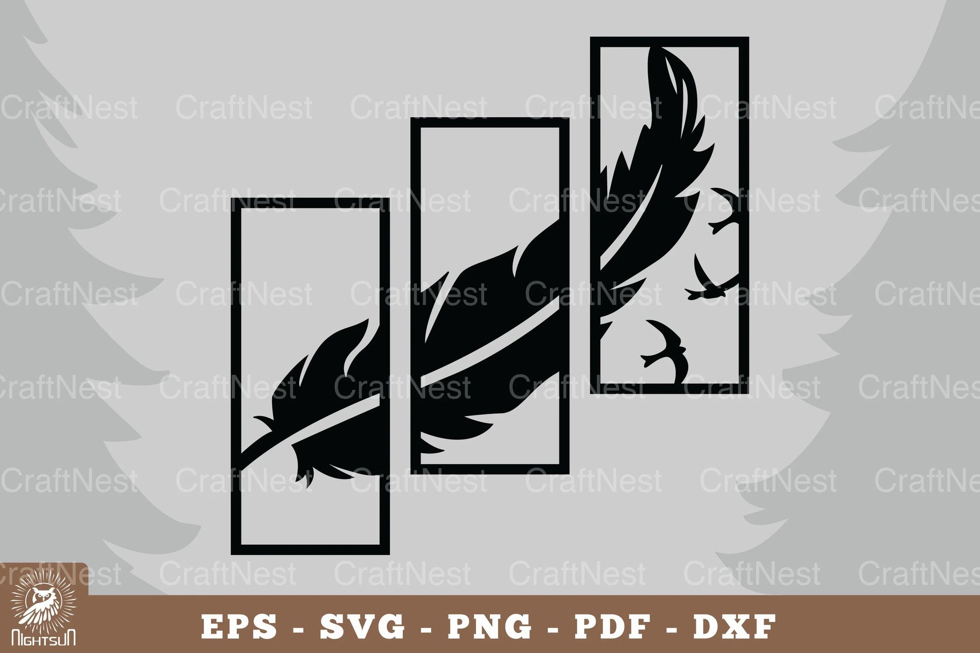 Feather Home Decor SVG Bundle - CraftNest - Digital Crafting and Art
