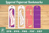 Feather Layered Papercut Bookmarks Clipart Bundle