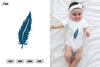 Scandinavian Feather Doodle Clipart Bundle
