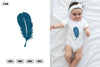 Feather Scandinavian Doodle Clipart Bundle