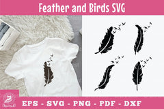 Feather and Bird Silhouette Clipart Bundle - CraftNest - Digital Crafting and Art