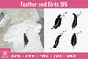 Feather and Bird Silhouette Clipart Bundle