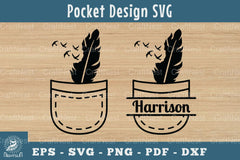 Feather in Pocket Silhouette Design Clipart Bundle - CraftNest - Digital Crafting and Art