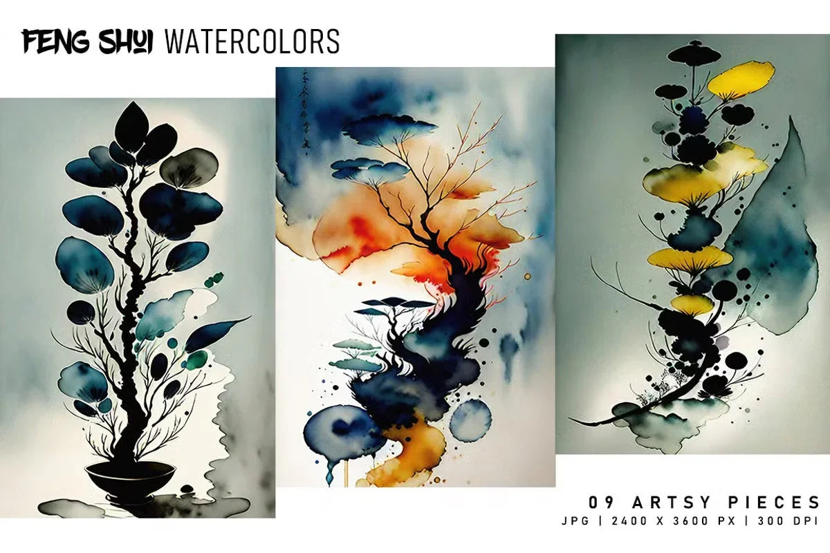 Feng Shui Watercolors - Asian