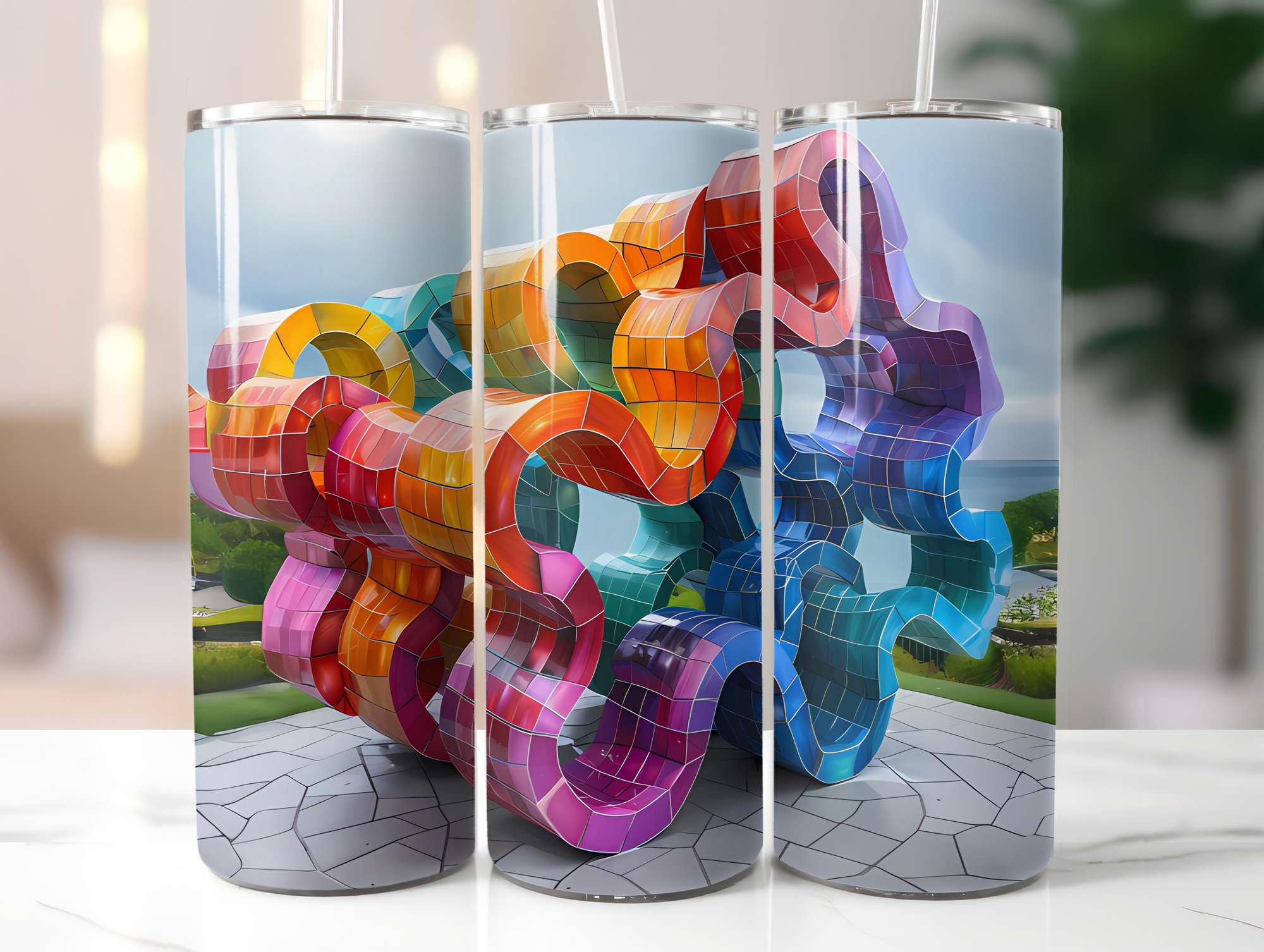 Fine Art Summer 5 Tumbler Wrap - CraftNest - Digital Crafting and Art