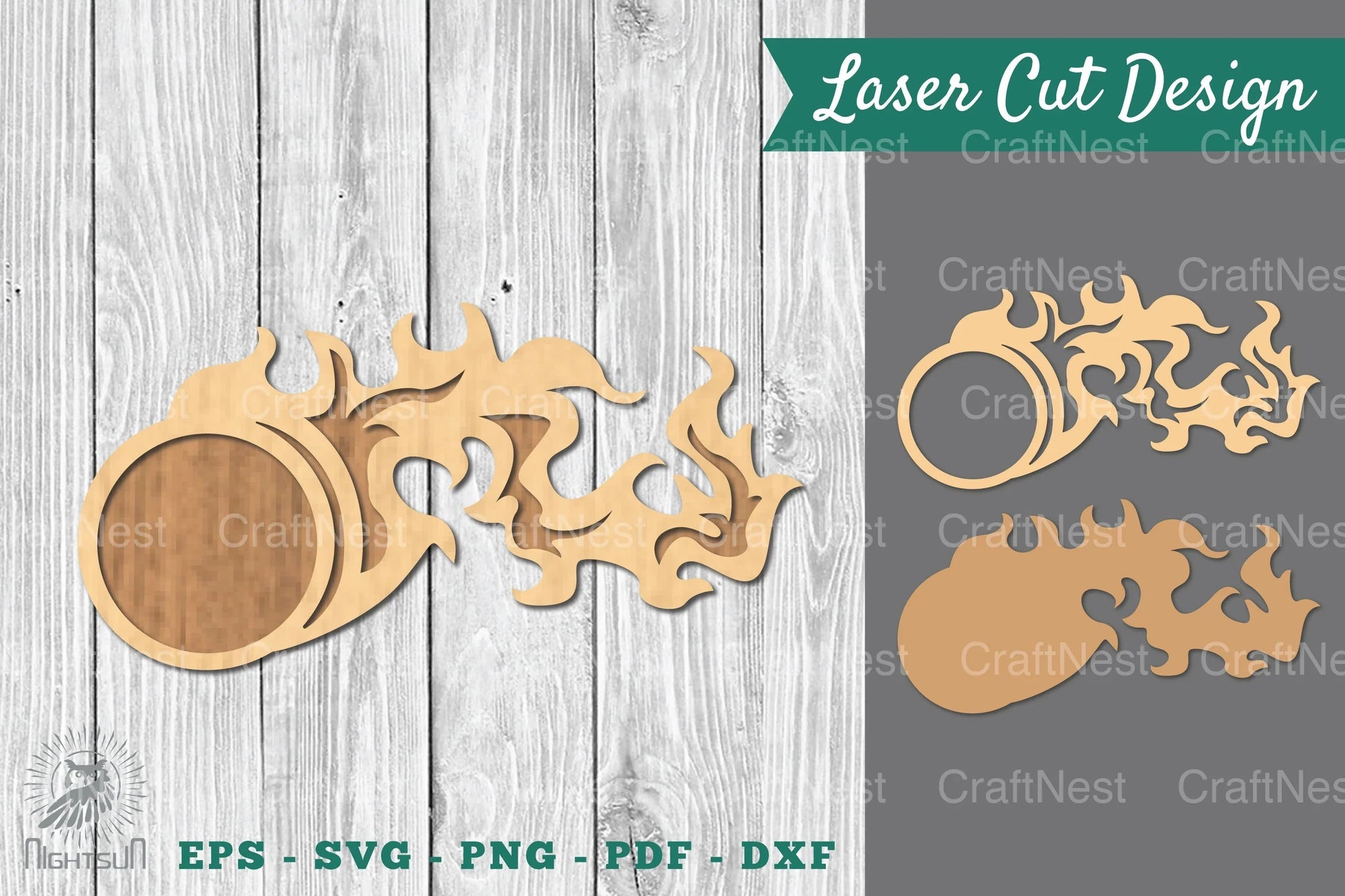 Fire Ball Laser Cut Decoration Clipart Bundle - CraftNest - Digital Crafting and Art