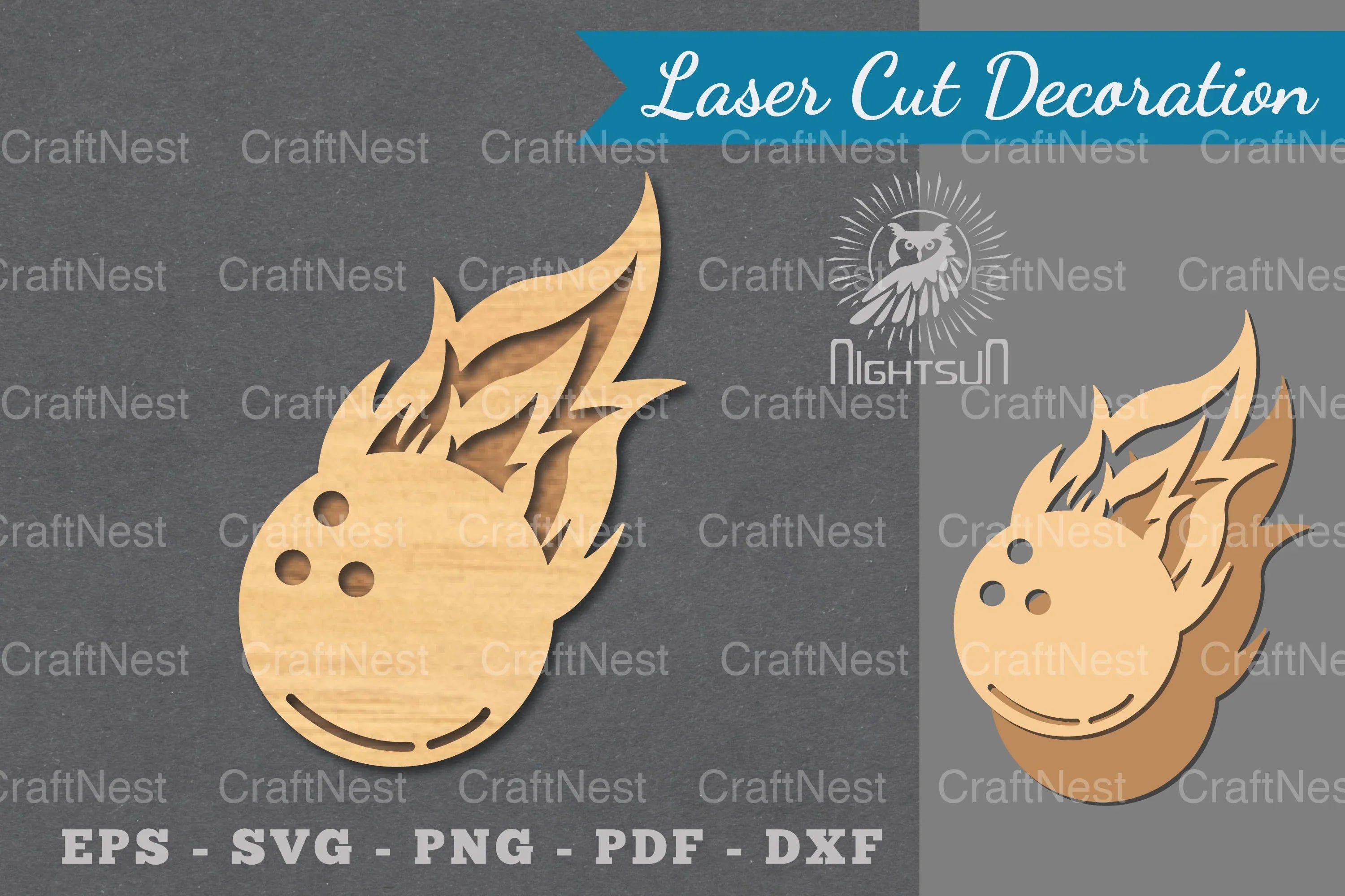 Fire Bowling Ball Laser Cut Decoration Clipart Bundle - CraftNest - Digital Crafting and Art