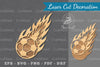 Fire Football Laser Cut Decoration Clipart Bundle