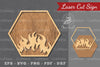 Fire Sign Laser Cut Decoration Clipart Bundle