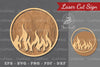 Fire Sign Laser Cut Decoration Clipart Bundle