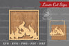 Fire Sign Laser Cut Decoration Bundle