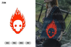 Fire Skull Totebag Clipart Bundle - CraftNest - Digital Crafting and Art
