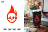 Fire Skull Tumbler SVG Bundle