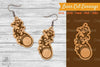 Fireball Laser Cut Earrings SVG Bundle
