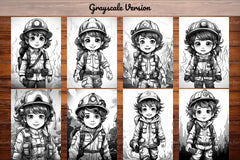 Firefighter Kids Coloring Books - CraftNest