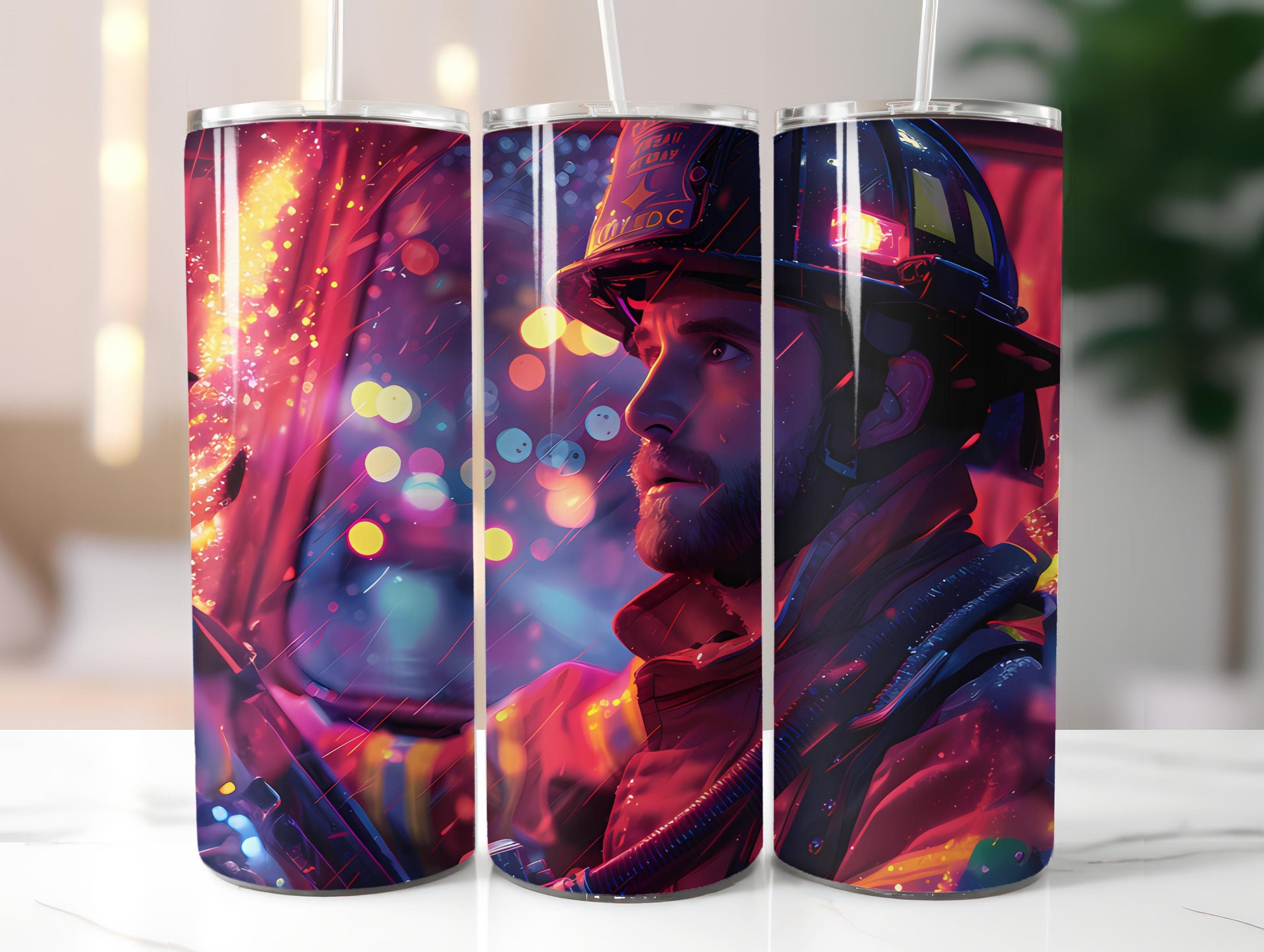 Firefighter Profession 4 Tumbler Wrap - CraftNest - Digital Crafting and Art