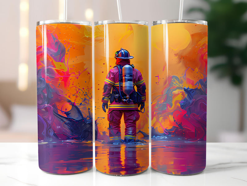 Firefighter Profession 4 Tumbler Wrap - CraftNest - Digital Crafting and Art