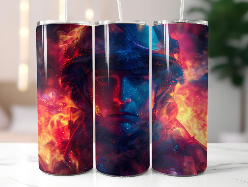 Firefighter Profession 1 Tumbler Wrap - CraftNest - Digital Crafting and Art