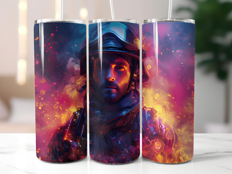Firefighter Profession 2 Tumbler Wrap - CraftNest - Digital Crafting and Art