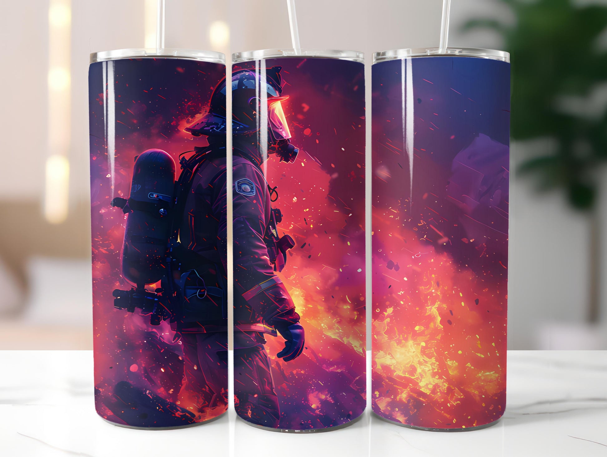 Firefighter Profession 4 Tumbler Wrap - CraftNest - Digital Crafting and Art