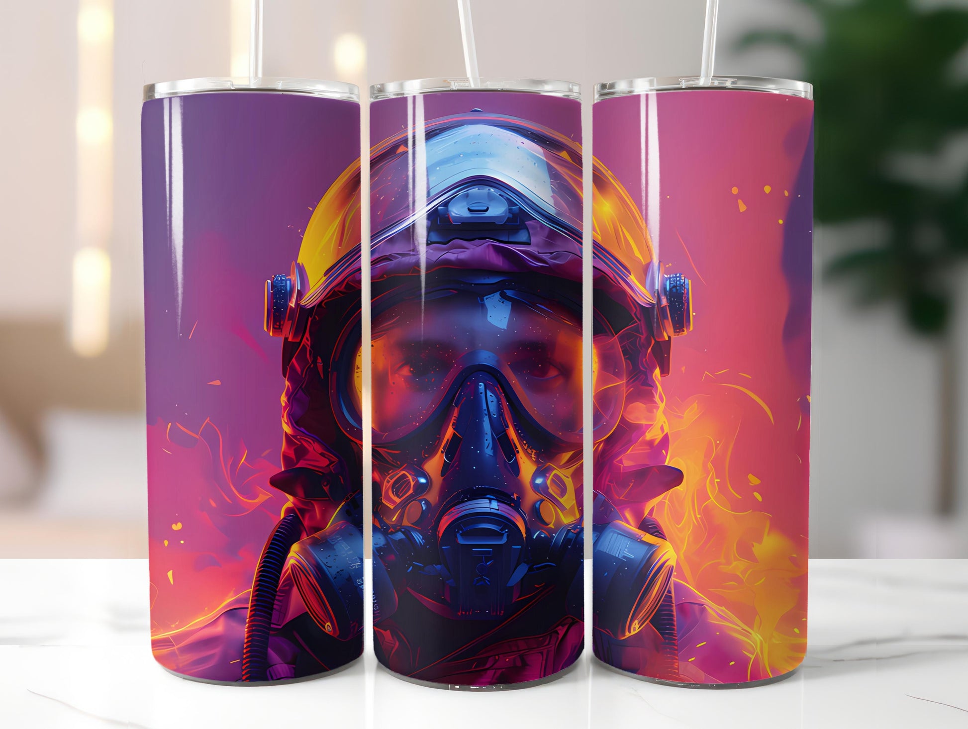 Firefighter Profession 2 Tumbler Wrap - CraftNest - Digital Crafting and Art