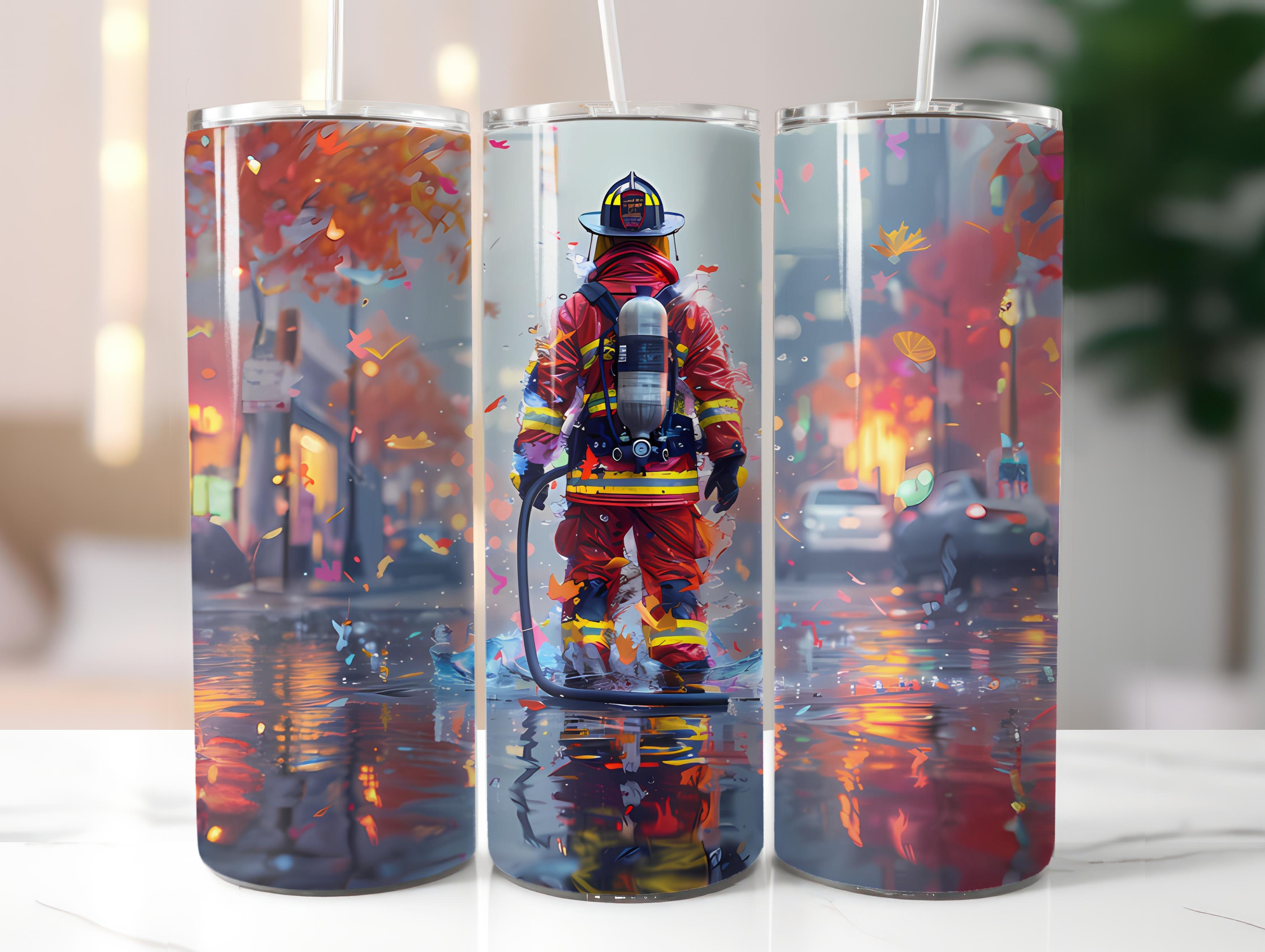 Firefighter Profession 4 Tumbler Wrap - CraftNest - Digital Crafting and Art