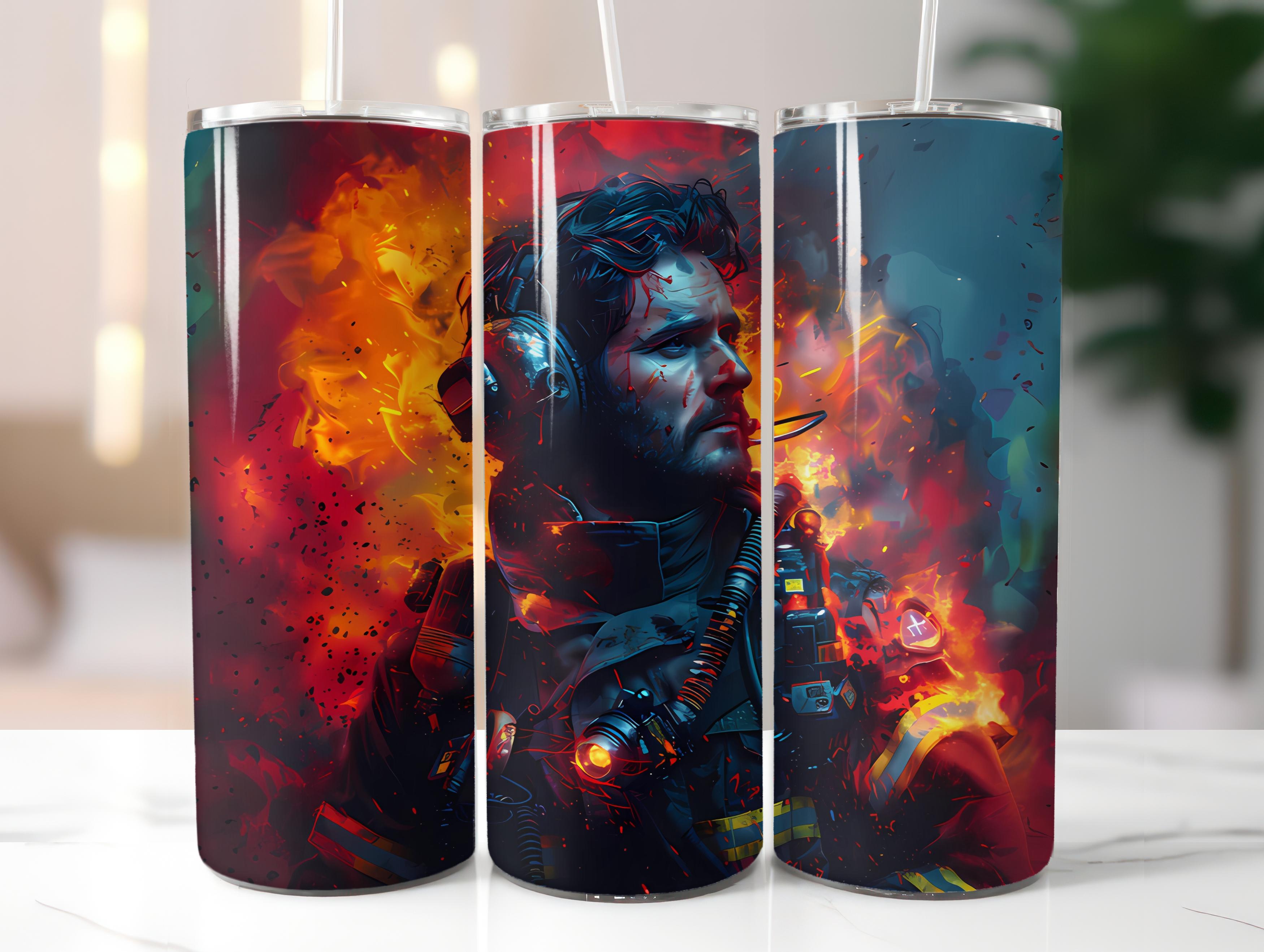 Firefighter Profession 2 Tumbler Wrap - CraftNest - Digital Crafting and Art