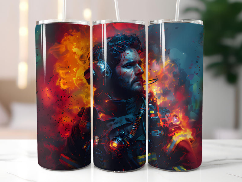 Firefighter Profession 2 Tumbler Wrap - CraftNest - Digital Crafting and Art