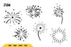 Fireworks Silhouette SVG Bundle