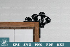 Fish Door Corner Lasercut SVG Bundle - CraftNest - Digital Crafting and Art