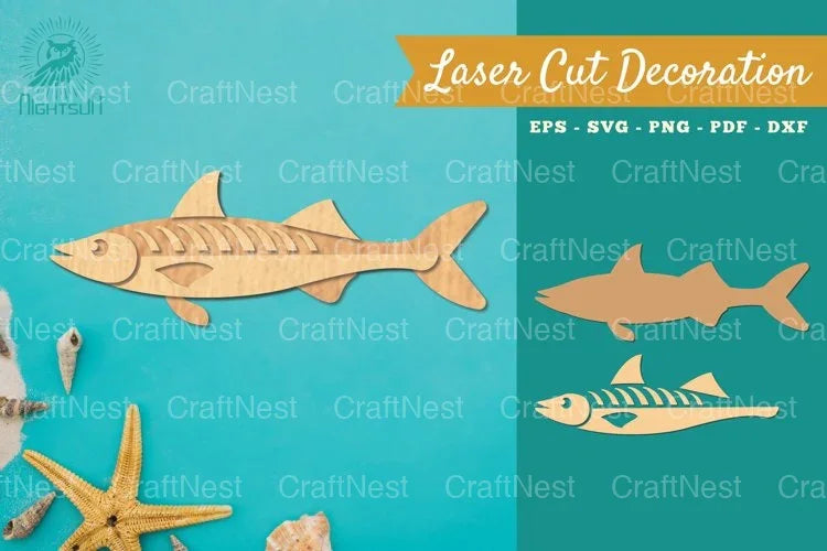 Fish Laser Cut Decoration Clipart Bundle - CraftNest - Digital Crafting and Art