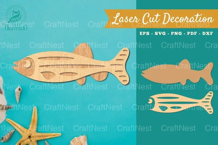 Fish Laser Cut Decoration Clipart Bundle - CraftNest - Digital Crafting and Art
