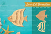 Fish Laser Cut Decoration Clipart Bundle