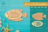 Fish Laser Cut Decoration Clipart Bundle