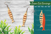 Fish Laser Cut Earrings Design Bundle
