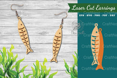 Fish Laser Cut Earrings Design Bundle - CraftNest - Digital Crafting and Art